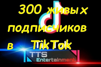 300 Живых подписчиков в TikTok