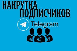 Накрутка подписчиков телеграм