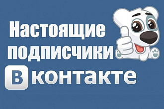 333 подписчика Вконтакте, без программ и ботов