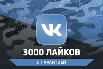 3000 живых лайков Вконтакте. Без списаний. Гарантия