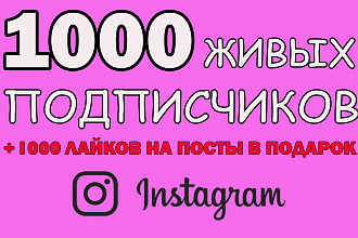 1000 гарантированных подписчиков в Инстаграм