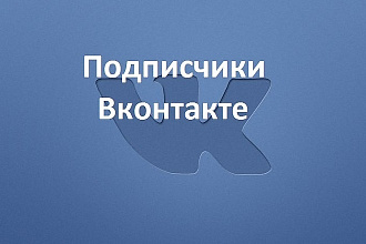 Подписчики 1000+ВКонтакте