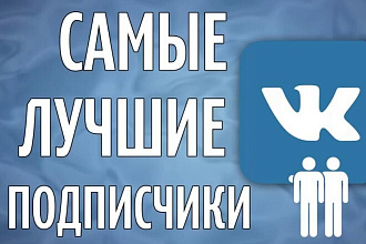 Подписчики ВК, на профиль, сообщество