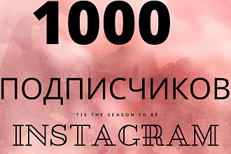 1000 русскоязычных инстаграм подписчиков
