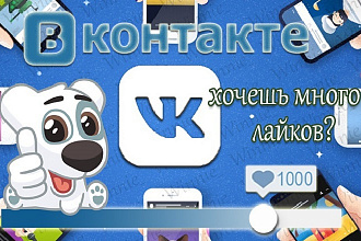 + 1000 LIKES ВКонтакте - Живые лайки