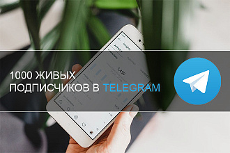 1000 ЖИВЫХ подписчиков в Telegram