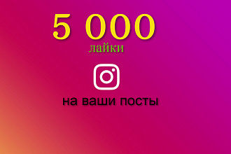 Лайки в инстаграме 5000 шт