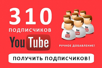 310 живых подписчиков на You Tube канал