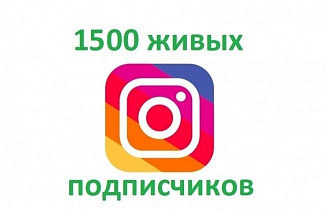 1500+ живых подписчиков в Instagram