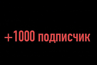 1000 русскоязычных инстаграм подписчиков