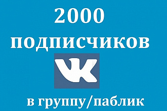 2000 живых подписчиков ВКонтакте