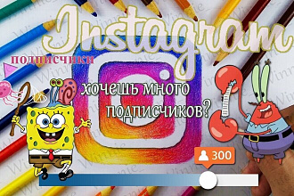 + 300 качественных подписчиков в ваш Instagram