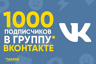 1000 подписчиков в инстаграм, вконтакте