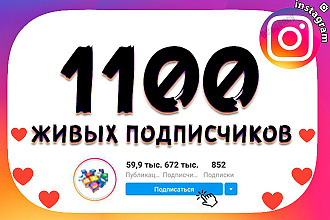 1100 подписчиков реально