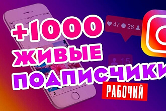 1000 живых подписчиков на профиль instagram. гарантия