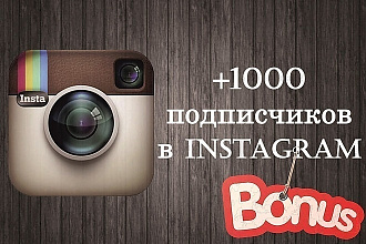 Приведу 1000 подписчиков на аккаунт Instagram