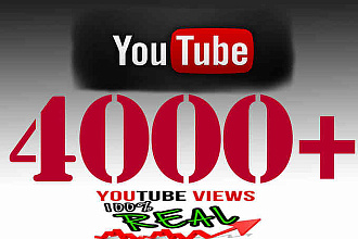 Добавление 4000 гарантированных просмотров на Youtube