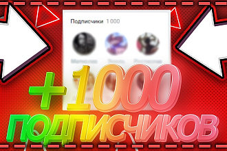 Добавлю 1000 подписчиков в вашу группу - паблик вконтакте