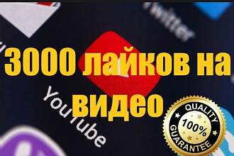 3000 лайков YouTube от настоящих людей