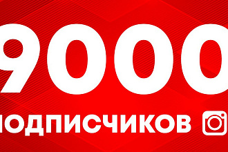 9000 Подписчиков Инстаграм