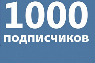 +1000 подписчиков на вашу станицу ВК