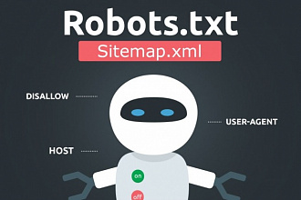 Сделаю sitemap.xml и robots.txt для вашего сайта