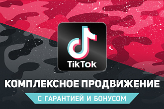 Комплексное продвижение TikTok. 1000 подписчиков + бонусы