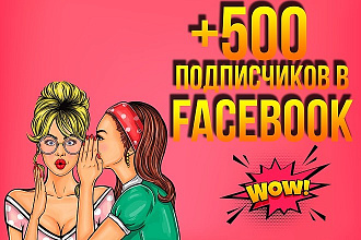 +500 подписчиков на паблик FanPage в Фейсбук