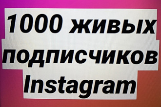 1000 русскоязычных инстаграм подписчиков
