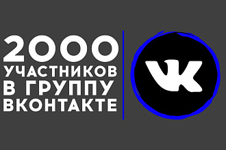 2000 человек в группу ВК
