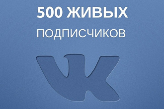 500 друзей-подписчиков вк