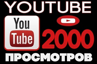 2000 просмотров на Ютуб