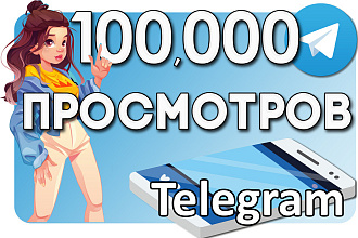 100.000 просмотров поста в Телеграм. Глазик Telegram