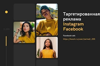 Профессиональная настройка таргетированной рекламы Facebook, Instagram