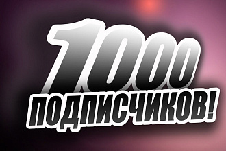 1000 качественных подписчиков в группу вк