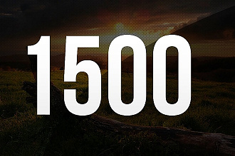 1500 подписчиков в группу в ВК