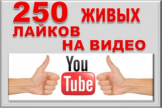 250 лайков на видео Ютуб живыми людьми