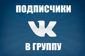 1050 подписчиков в паблик или группу ВК