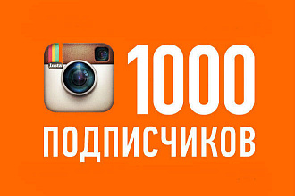 1000 +подписчиков Instagram, гарантия
