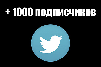 1000 качественных подписчиков в Twitter