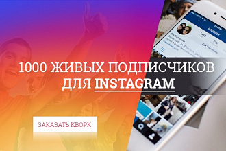 1000 живых подписчиков для instagram