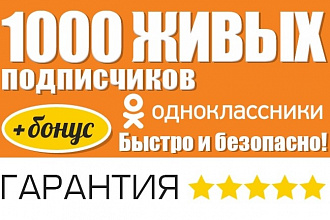 +1000 реальных целевых подписчиков в группу Одноклассники