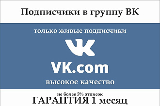 Приведу в вашу группу ВК 500 живых подписчиков, без ботов