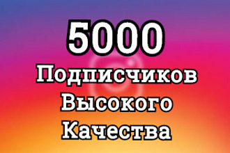 5000 подписчиков