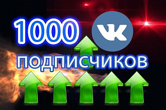 1000 подписчиков в группу, или паблик