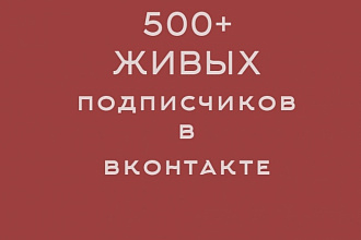 500 подписчиков в вк