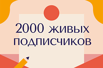 2000 казакский и рускоязычных инстаграм подписчиков