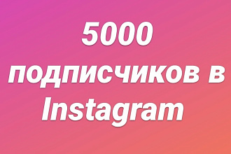5000 подписчиков в instargam