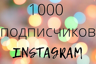 1000 русскоязычных инстаграм подписчиков
