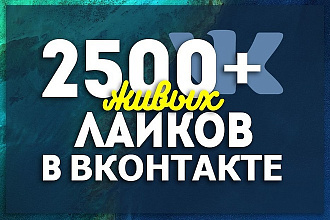 2500Лайков на пост За 15 минут Дешево